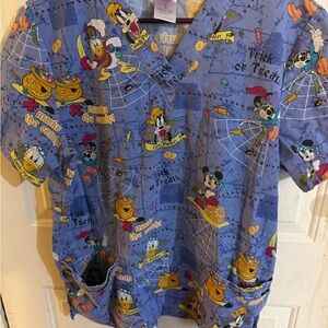 Disney Halloween Women’s Scrub Top